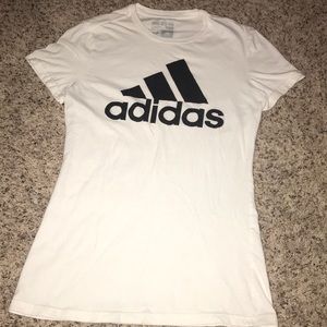 white adidas t-shirt